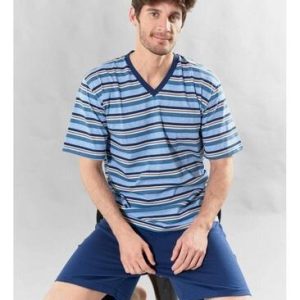 Pijama Hombre Primus Manga Corta Rayado