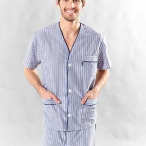 Pijama Hombre Primus Camisero Manga Corta Pantalón Largo